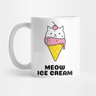 MEOW ICE CREAM CAT Mug
